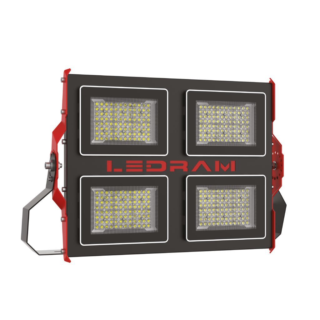 Ledram Delta-4000 Lns Drv-90° 400W 6500K  Led Çelik Gövde Projektör IP66 2065400LNSDRV90°