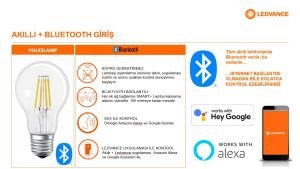Ledvance Bluetooth Smart + Classıc A60 6W/827 Led Ampul + Akıllı Cihazlar İle Kontrol 4058075625808