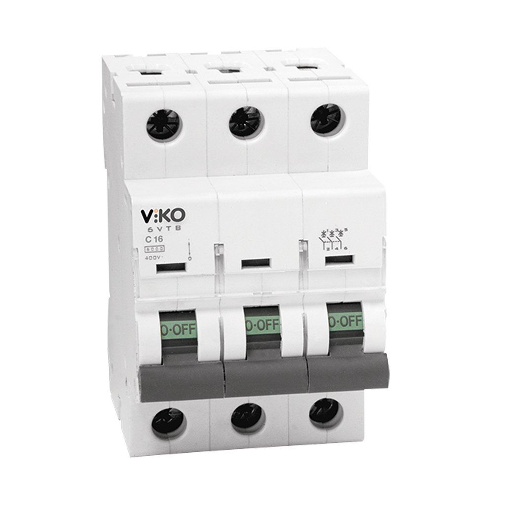 Viko Otomatik Sigorta 6VTB-3C50 C Tipi 3X50Amper 6Ka