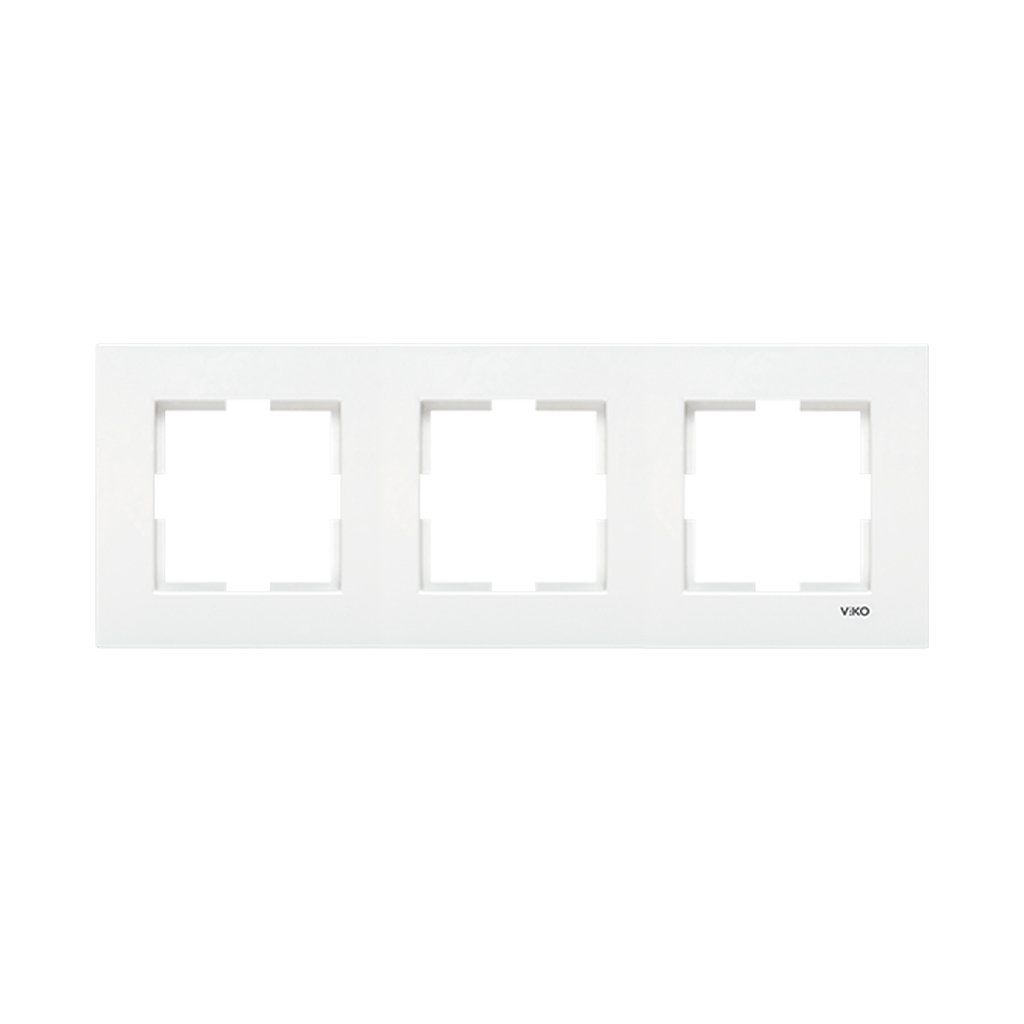 Viko Karre Beyaz Üçlü Yatay Çerçeve 90960202 10 Ad